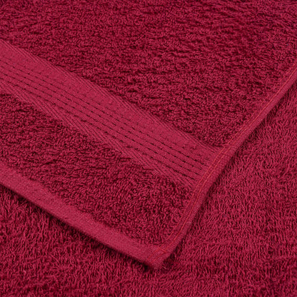 Gästetücher 4 Stk. Bordeauxrot 30x50 cm 360 g/m² 100% Baumwolle