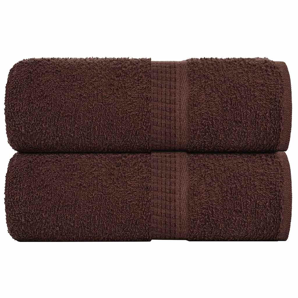Waschhandtücher 2 Stück FROGN Braun 30x30 cm 100% Baumwolle