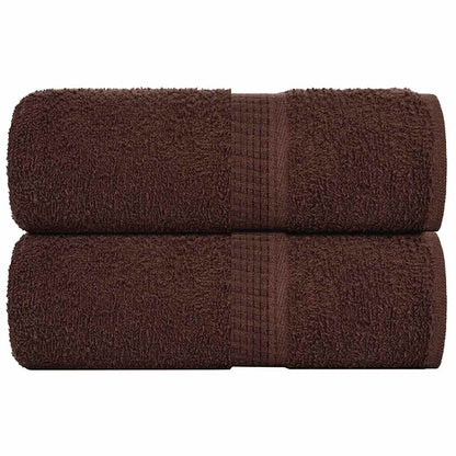 Waschhandtücher 2 Stück FROGN Braun 30x30 cm 100% Baumwolle
