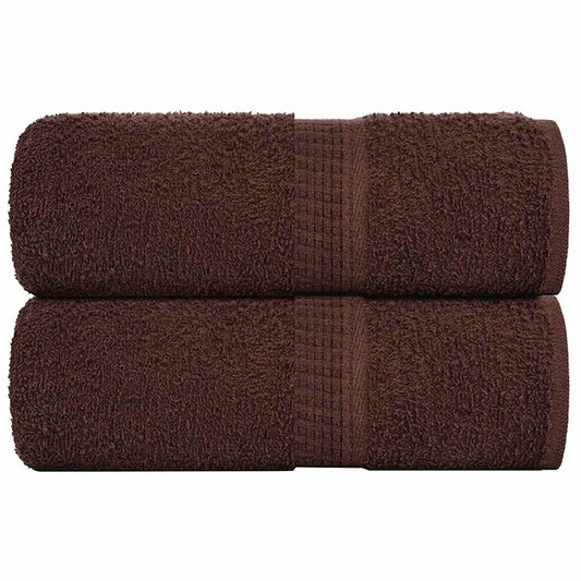 Waschhandtücher 2 Stück FROGN Braun 30x30 cm 100% Baumwolle