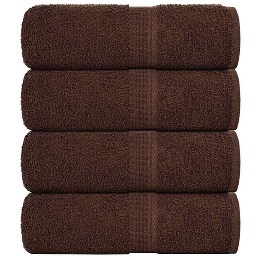 Waschhandtücher 4-tlg. FROGN Braun 30x30 cm 100% Baumwolle