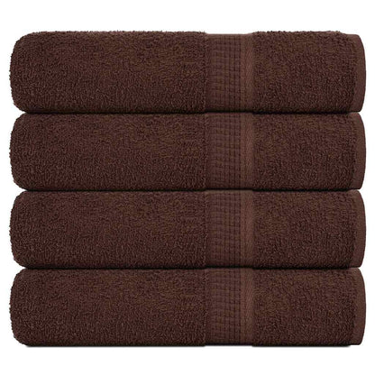 Duschtücher 4 Stk. Braun 70x140 cm 360 g/m² 100% Baumwolle