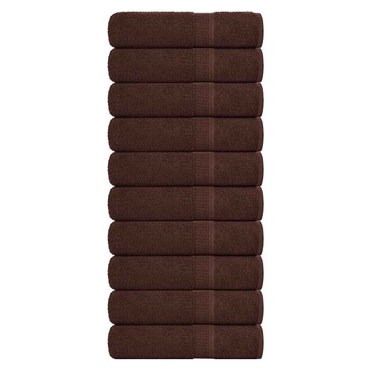 Badetücher 10 Stk. Braun 100x150 cm 360 g/m² 100% Baumwolle