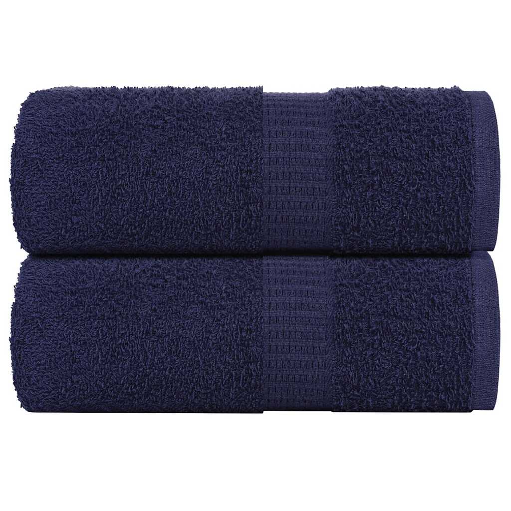 Waschhandtücher 2 Stück FROGN Marineblau 30x30 cm 100% Baumwolle