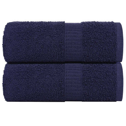 Waschhandtücher 2 Stück FROGN Marineblau 30x30 cm 100% Baumwolle