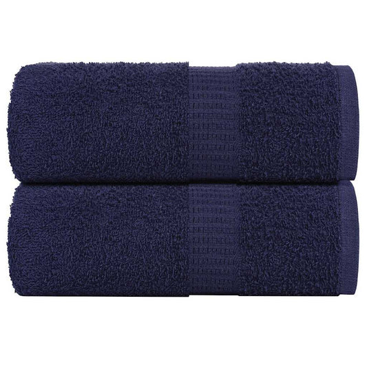Waschhandtücher 2 Stück FROGN Marineblau 30x30 cm 100% Baumwolle