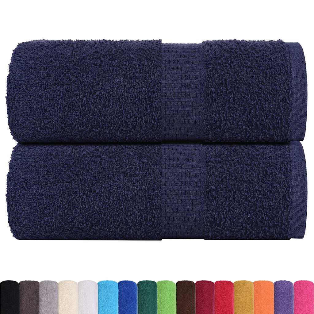 Waschhandtücher 2 Stück FROGN Marineblau 30x30 cm 100% Baumwolle