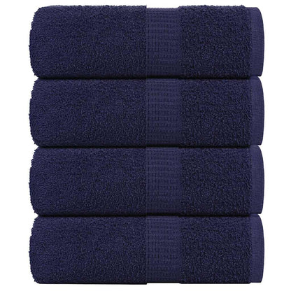 Waschhandtücher 4-tlg. FROGN Marineblau 30x30 cm 100% Baumwolle