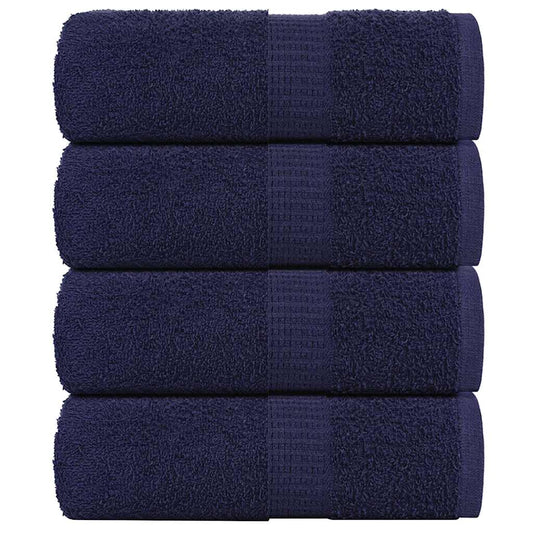 Waschhandtücher 4-tlg. FROGN Marineblau 30x30 cm 100% Baumwolle