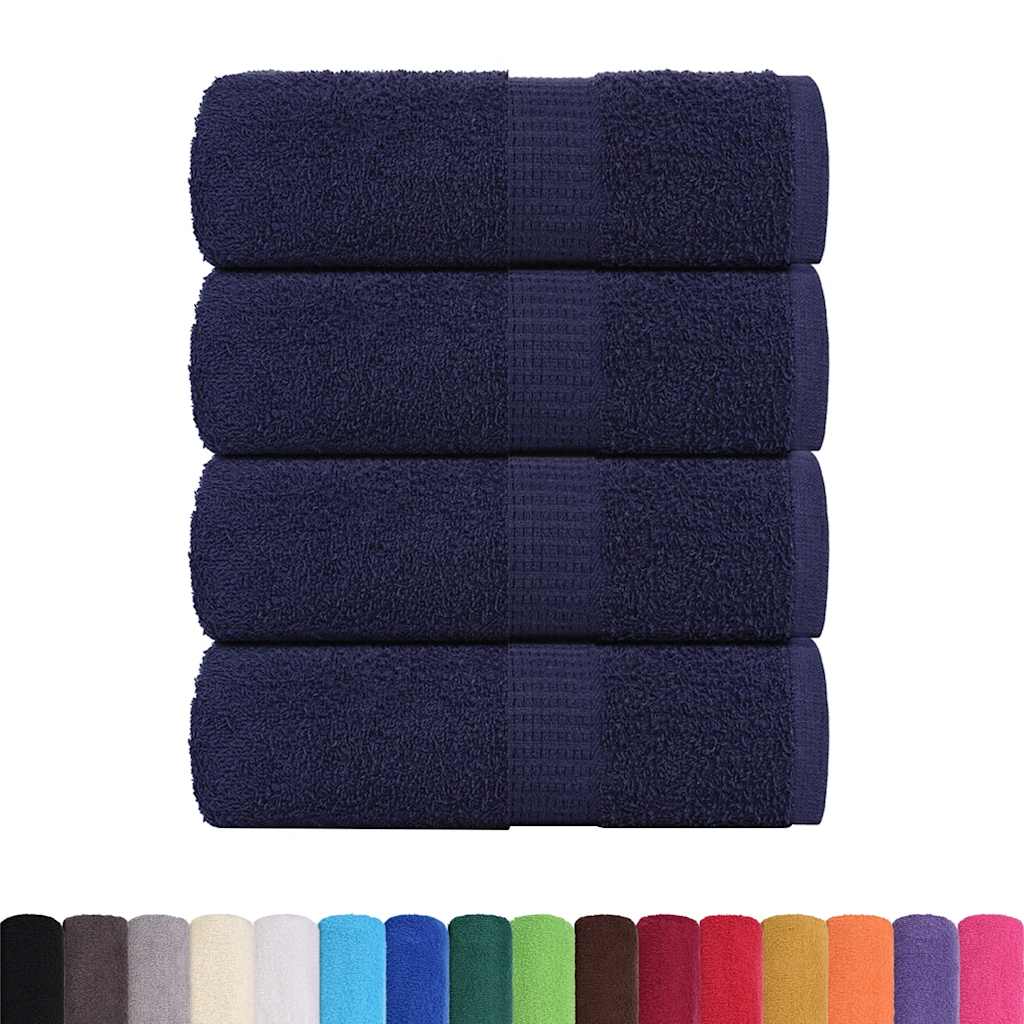 Waschhandtücher 4-tlg. FROGN Marineblau 30x30 cm 100% Baumwolle