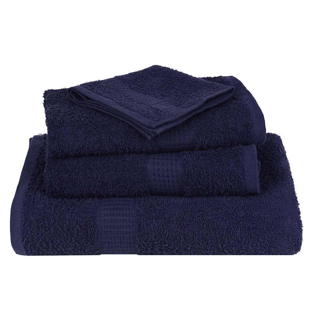 Waschhandtücher 4-tlg. FROGN Marineblau 30x30 cm 100% Baumwolle