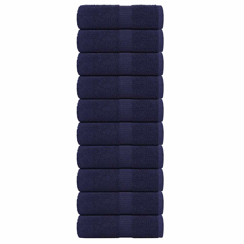 Waschhandtücher 10 Stück FROGN Marineblau 30x30 cm 100% Baumwolle