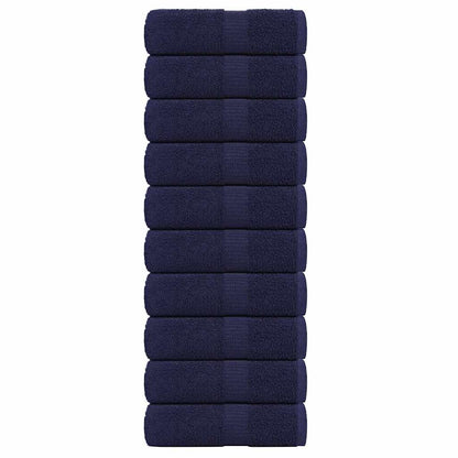 Waschhandtücher 10 Stück FROGN Marineblau 30x30 cm 100% Baumwolle