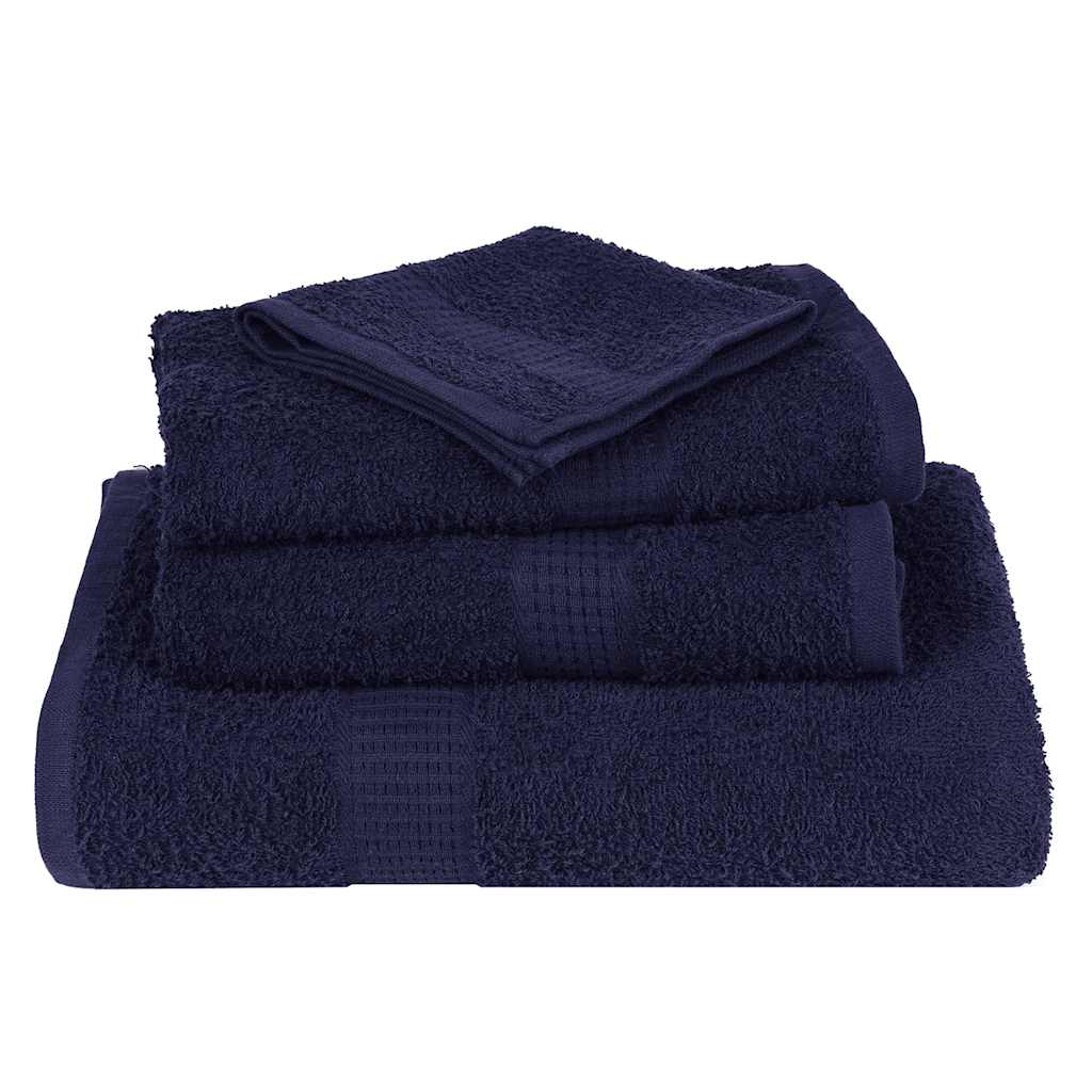 Waschhandtücher 10 Stück FROGN Marineblau 30x30 cm 100% Baumwolle