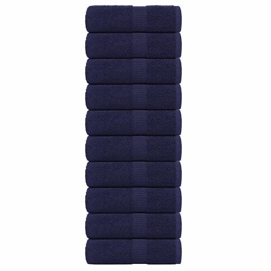 Gästetücher 10 Stk. Marineblau 30x50 cm 360 g/m² 100% Baumwolle
