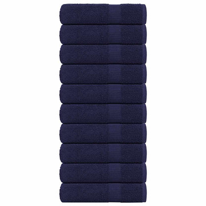 Handtücher 10 Stk. Marineblau 50x100 cm 360 g/m² 100% Baumwolle