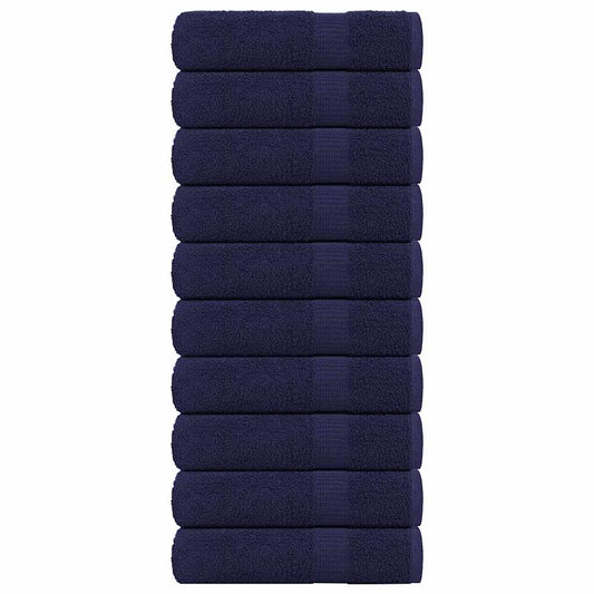 Handtücher 10 Stk. Marineblau 50x100 cm 360 g/m² 100% Baumwolle