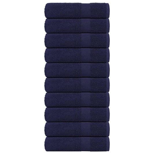 Duschtücher 10 Stk. Marineblau 70x140cm 360 g/m² 100% Baumwolle