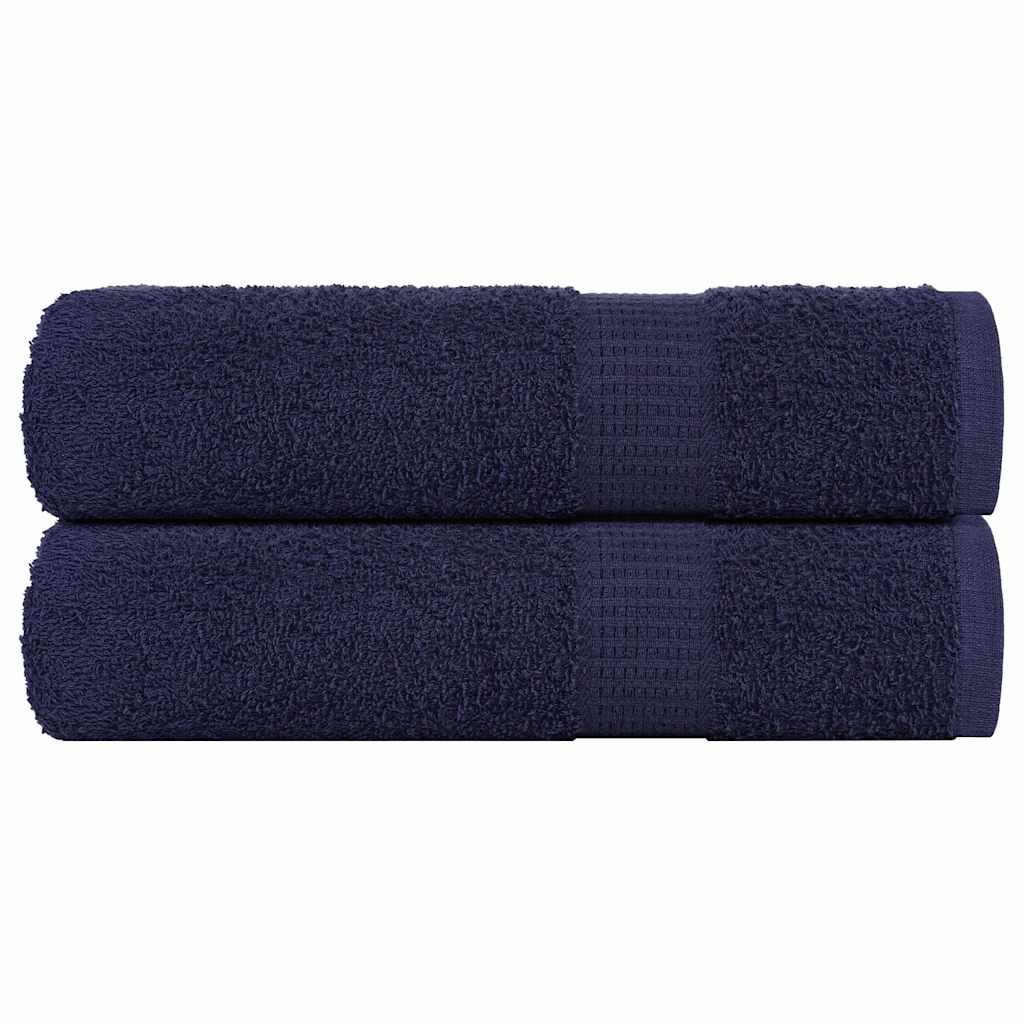 Badehåndklæder 2 stk Marineblå 100x150 cm 360 g/m² 100% bomuld