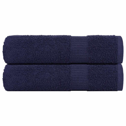 Badehåndklæder 2 stk Marineblå 100x150 cm 360 g/m² 100% bomuld