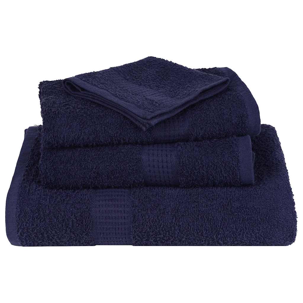Badehåndklæder 2 stk Marineblå 100x150 cm 360 g/m² 100% bomuld