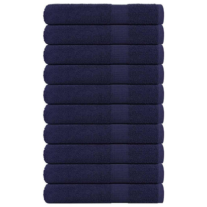 Saunatücher 10 Stk. Marineblau 80x200cm 360 g/m² 100% Baumwolle