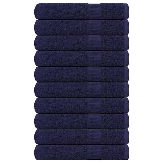 Saunatücher 10 Stk. Marineblau 80x200cm 360 g/m² 100% Baumwolle