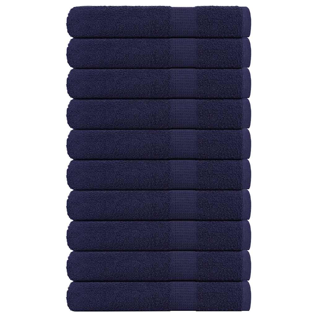 Handtücher 10 Stk. Marineblau 100x200cm 360 g/m² 100% Baumwolle