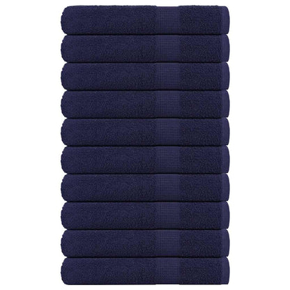 Handtücher 10 Stk. Marineblau 100x200cm 360 g/m² 100% Baumwolle