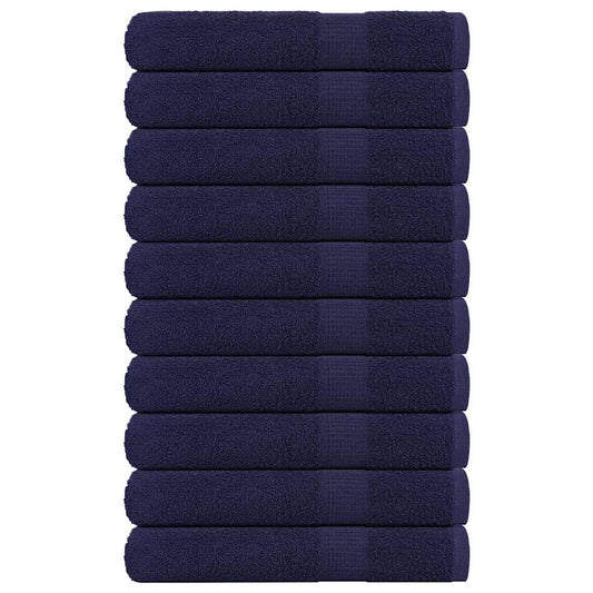 Handtücher 10 Stk. Marineblau 100x200cm 360 g/m² 100% Baumwolle