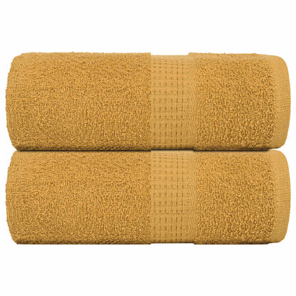 Waschhandtücher 2 Stück FROGN Gold 30x30 cm 100% Baumwolle