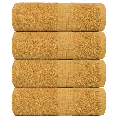 Waschhandtücher 4-tlg. FROGN Gold 30x30 cm 100% Baumwolle