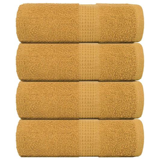 Waschhandtücher 4-tlg. FROGN Gold 30x30 cm 100% Baumwolle