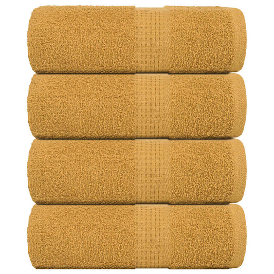 Gästetücher 4 Stk. Golden 30x50 cm 360 g/m² 100% Baumwolle
