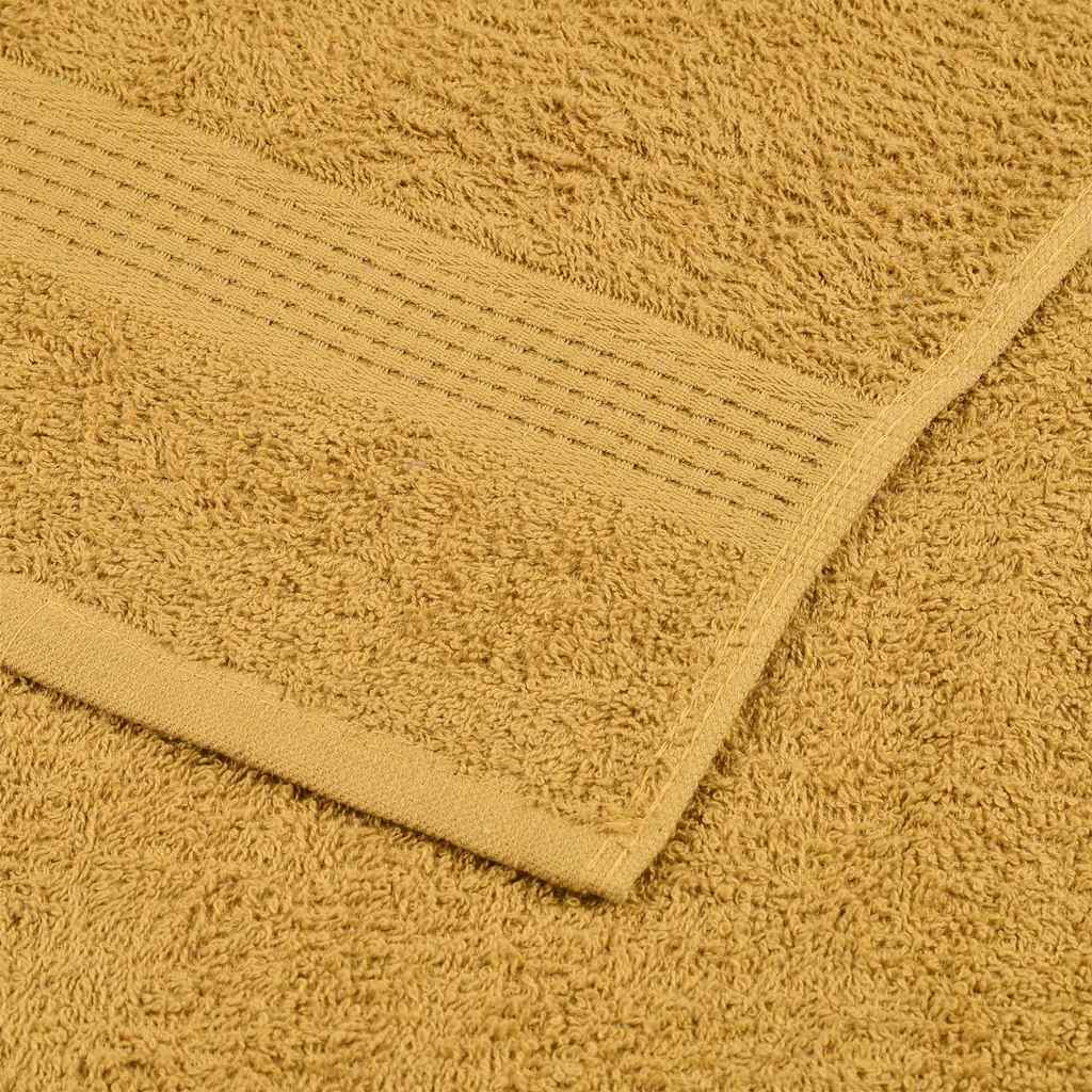 Badehåndklæder 10 stk Golden 100x150 cm 360 g/m² 100% bomuld
