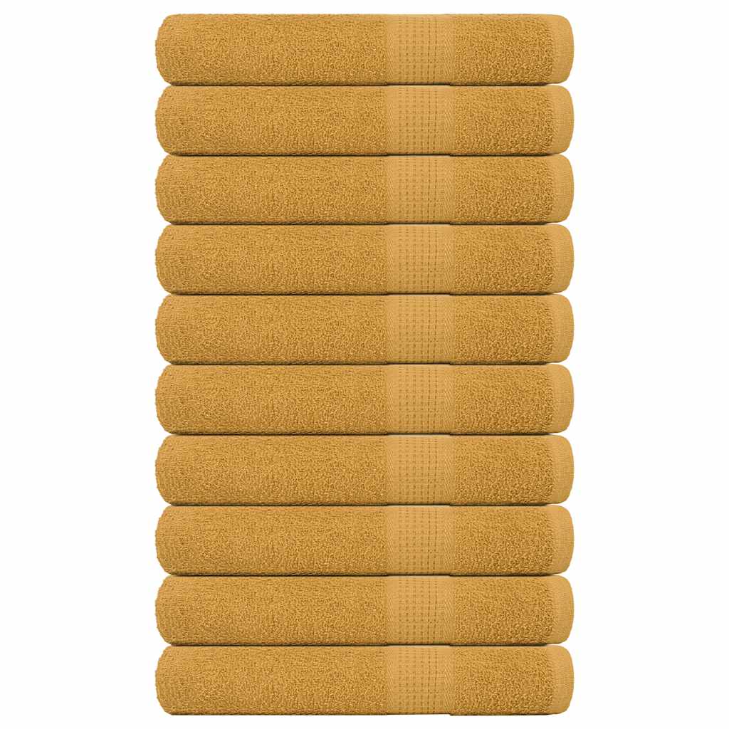 Saunatücher 10 Stk. Golden 80x200 cm 360 g/m² 100% Baumwolle