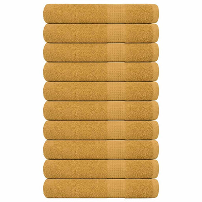 Saunatücher 10 Stk. Golden 80x200 cm 360 g/m² 100% Baumwolle