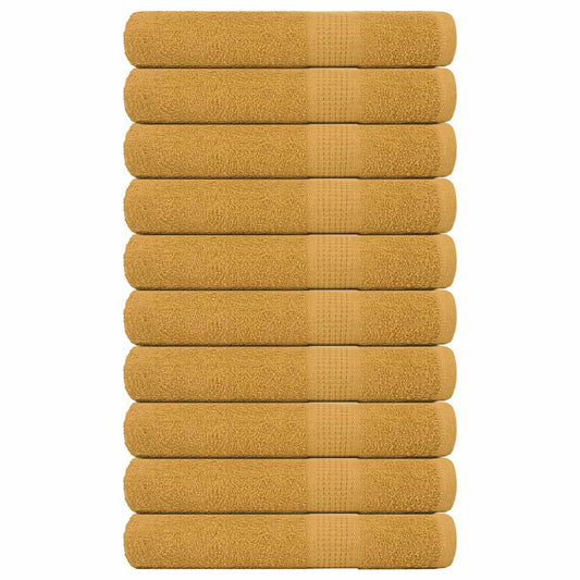 Saunatücher 10 Stk. Golden 80x200 cm 360 g/m² 100% Baumwolle