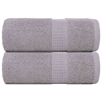 Waschhandtücher 2 Stück FROGN Grau 30x30 cm 100% Baumwolle