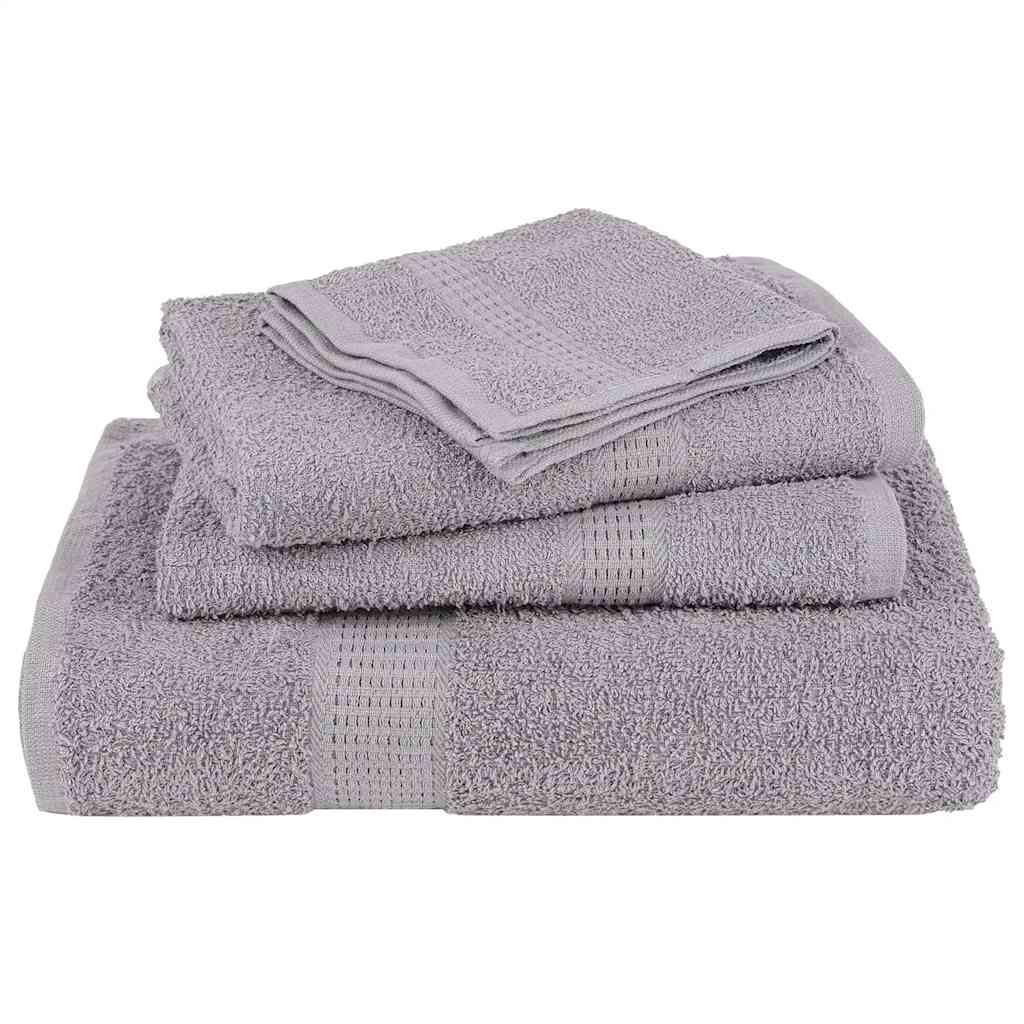 Waschhandtücher 2 Stück FROGN Grau 30x30 cm 100% Baumwolle