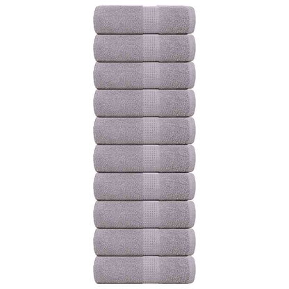 Waschhandtücher 10 Stück FROGN Grau 30x30 cm 100% Baumwolle