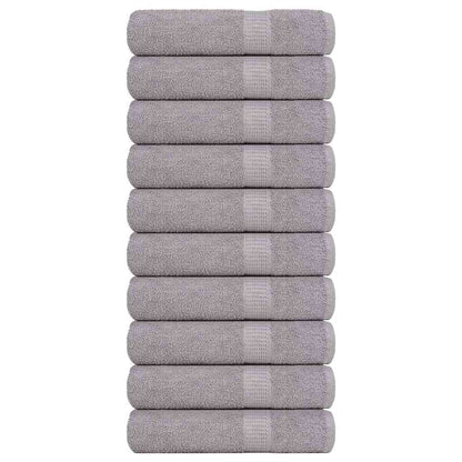 Duschtücher 10 Stk. Grau 70x140 cm 360 g/m² 100% Baumwolle