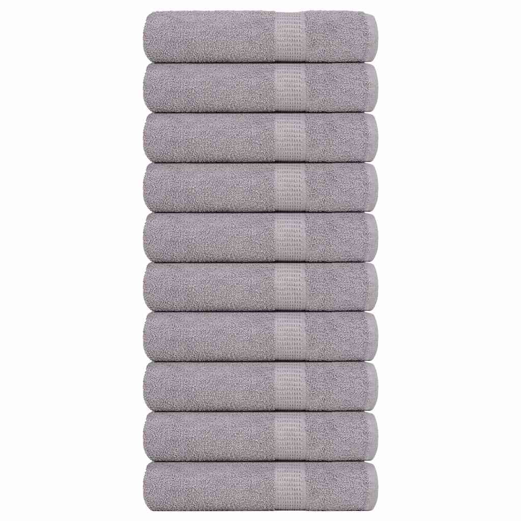 Badetücher 10 Stk. Grau 100x150 cm 360 g/m² 100% Baumwolle