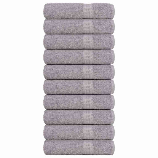 Badetücher 10 Stk. Grau 100x150 cm 360 g/m² 100% Baumwolle