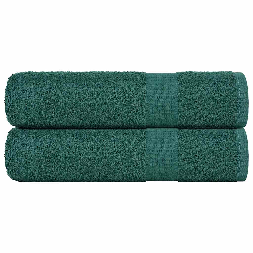 Badetücher 2 Stk. Grün 100x150 cm 360 g/m² 100% Baumwolle