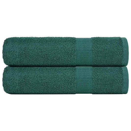 Badetücher 2 Stk. Grün 100x150 cm 360 g/m² 100% Baumwolle