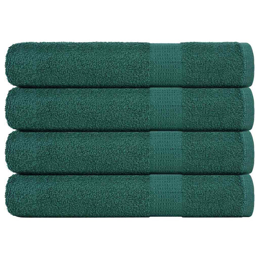 Saunatücher 4 Stk. Grün 80x200 cm 360 g/m² 100% Baumwolle