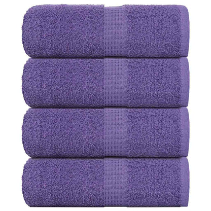 Waschhandtücher 4 Stück FROGN Lila 30x30 cm 100% Baumwolle