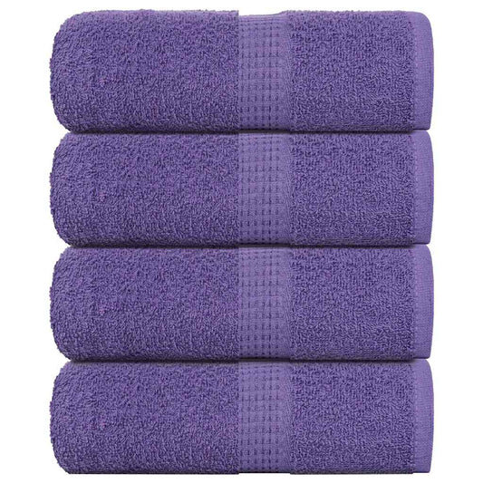 Waschhandtücher 4 Stück FROGN Lila 30x30 cm 100% Baumwolle