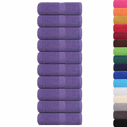 Waschhandtücher 10 Stück FROGN Lila 30x30 cm 100% Baumwolle